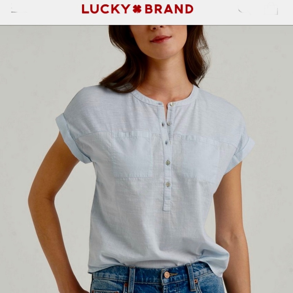 Lucky Brand Beige Knit Top